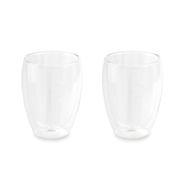 Custom Printed Machiato Set Of 2 Isothermal Glass Cups