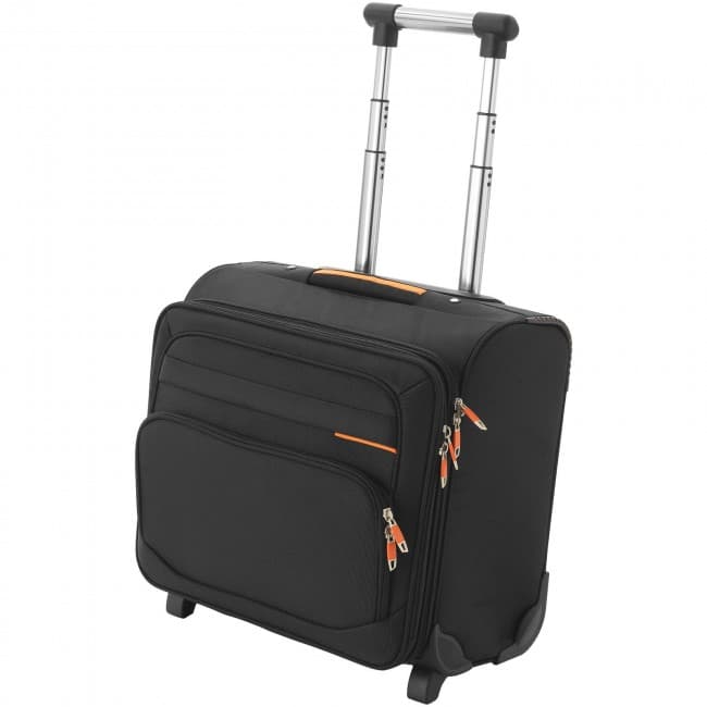 Custom Printed Orange-line business trip trolley