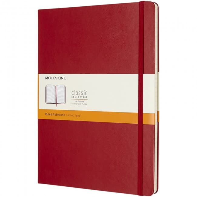 Custom Printed Classic XL hard cover notebook - ruled - Image 1