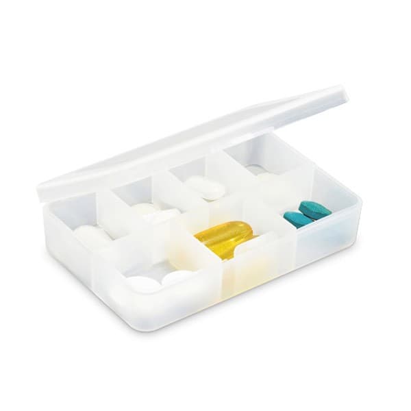 Branded Pill Box With 7 Compartments