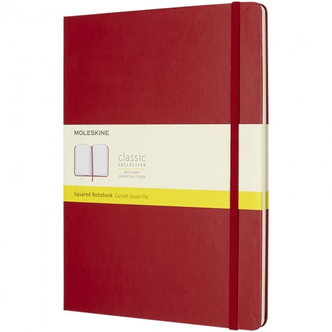 Custom Printed Classic XL hard cover notebook - squared - Image 1