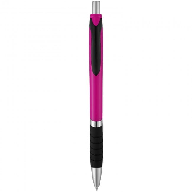 Custom Printed Turbo ballpoint pen with rubber grip - Image 3