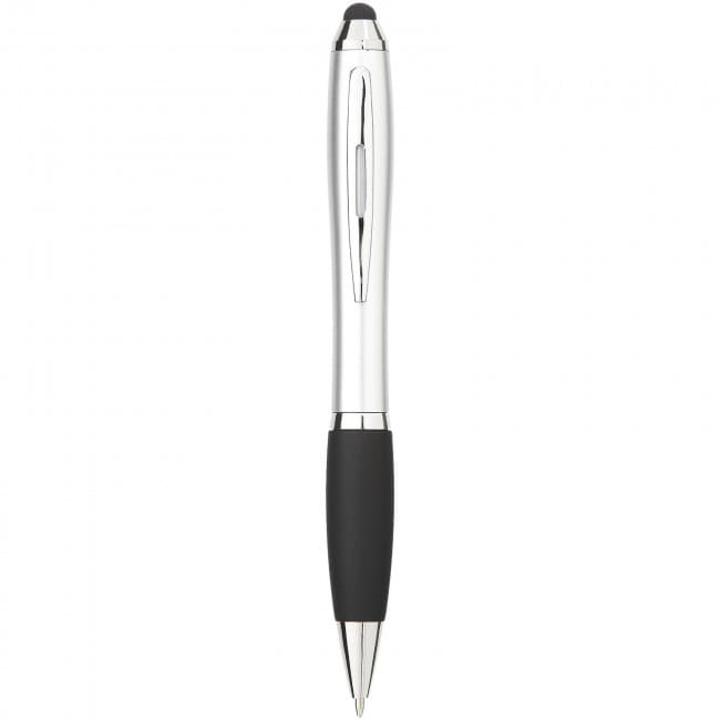 Custom Printed Nash ballpoint pen with soft-touch black grip - Image 8