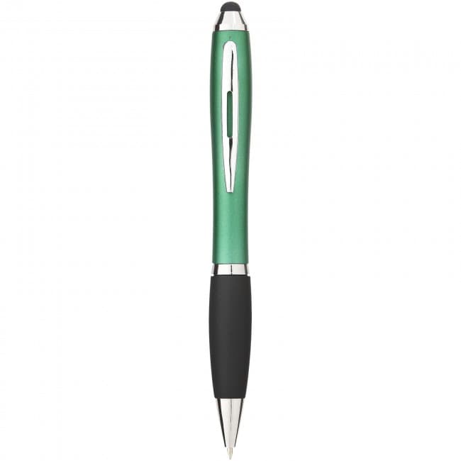 Custom Printed Nash ballpoint pen with soft-touch black grip - Image 5