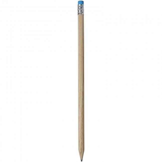 Custom Printed Cay wooden pencil with eraser - Image 3