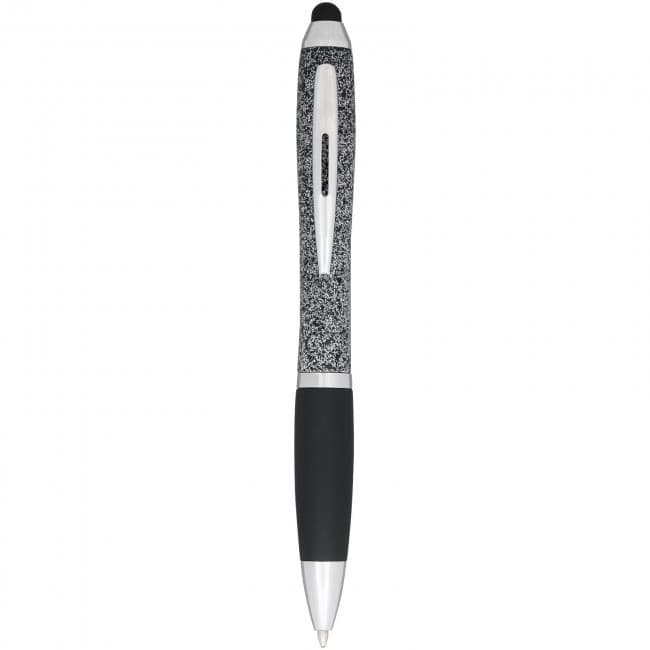 Custom Printed Nash speckled ballpoint pen with stylus - Image 5