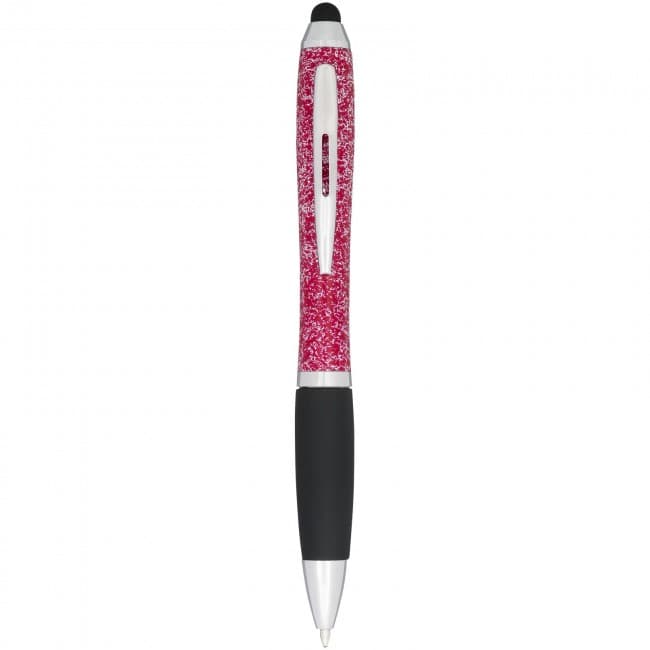 Custom Printed Nash speckled ballpoint pen with stylus - Image 1