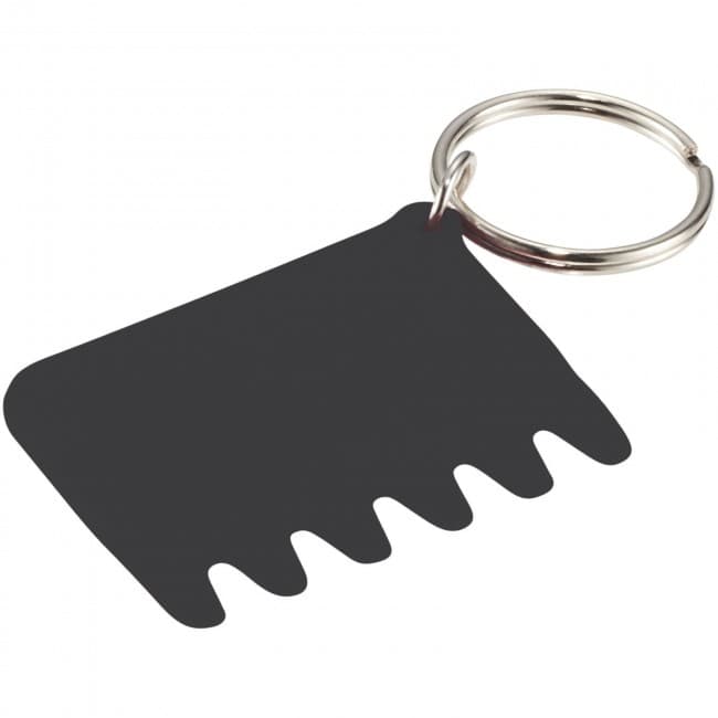 Custom Printed Silicone Keyboard Brush and Key Ring - Image 4