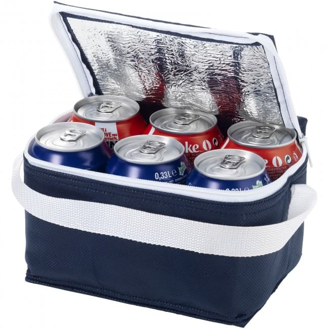 Custom Printed Spectrum non-woven 6-can cooler bag - Image 5