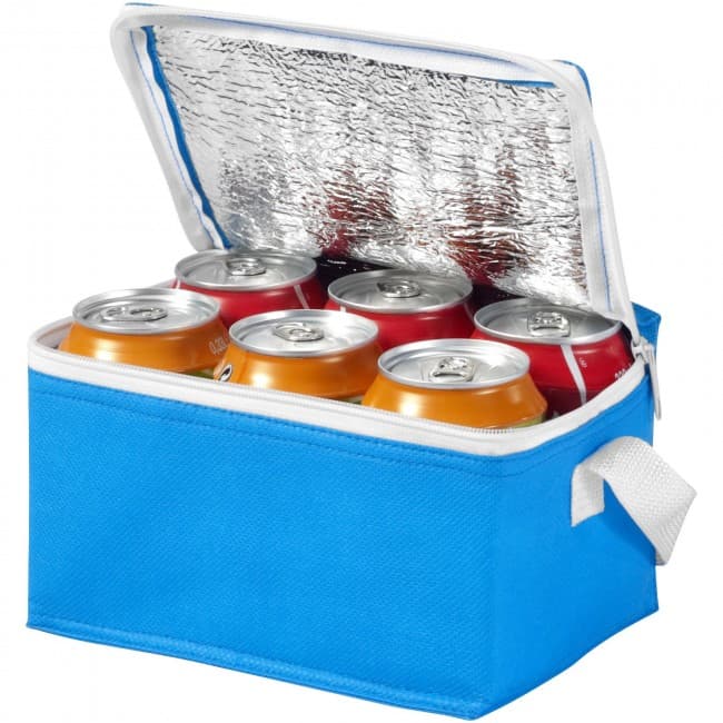 Custom Printed Spectrum non-woven 6-can cooler bag - Image 4