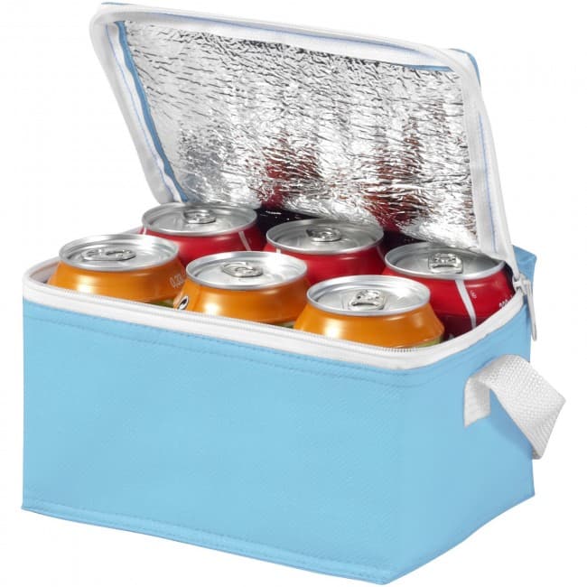 Custom Printed Spectrum non-woven 6-can cooler bag - Image 1