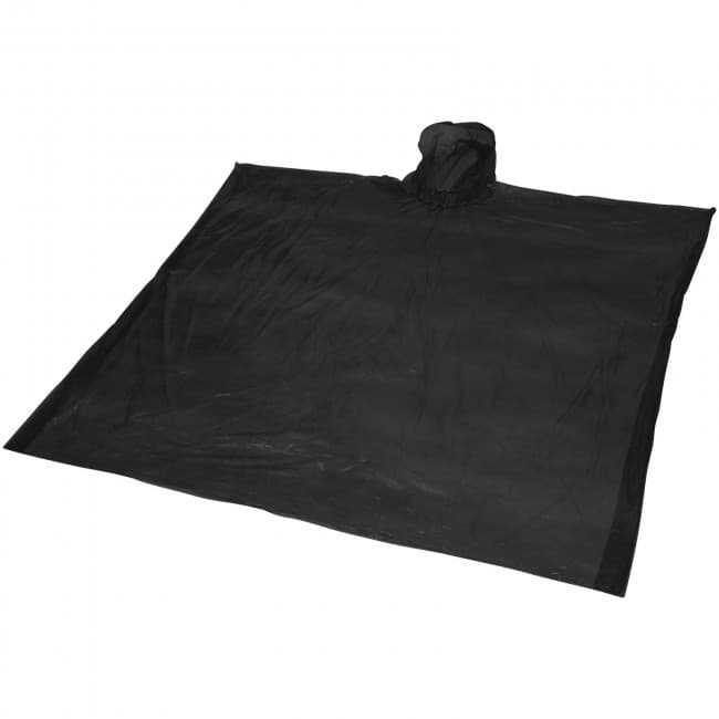 Custom Printed Ziva disposable rain poncho with pouch - Image 8