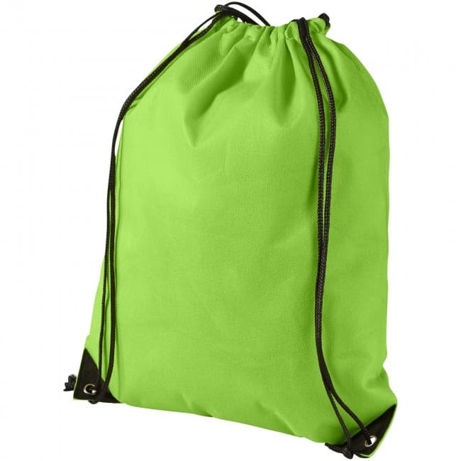 Custom Printed Evergreen non-woven drawstring backpack - Image 3