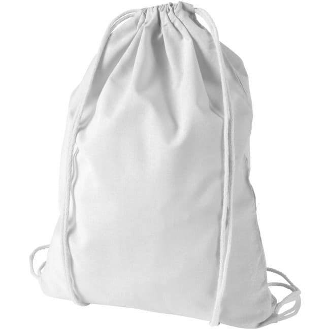 Custom Printed Oregon cotton drawstring backpack - Image 7