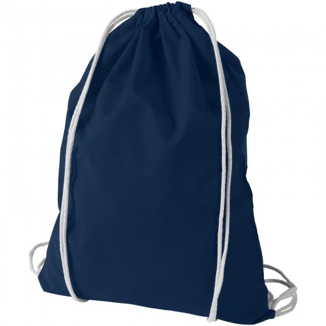 Custom Printed Oregon cotton drawstring backpack - Image 4