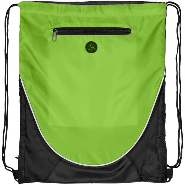 Custom Printed Peek drawstring backpack - Image 1