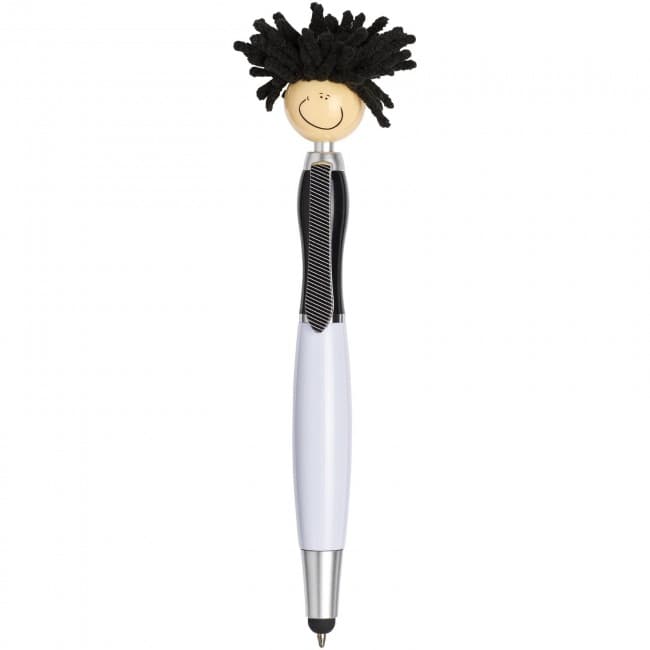 Custom Printed Mop Head stylus ballpoint pen - Image 5