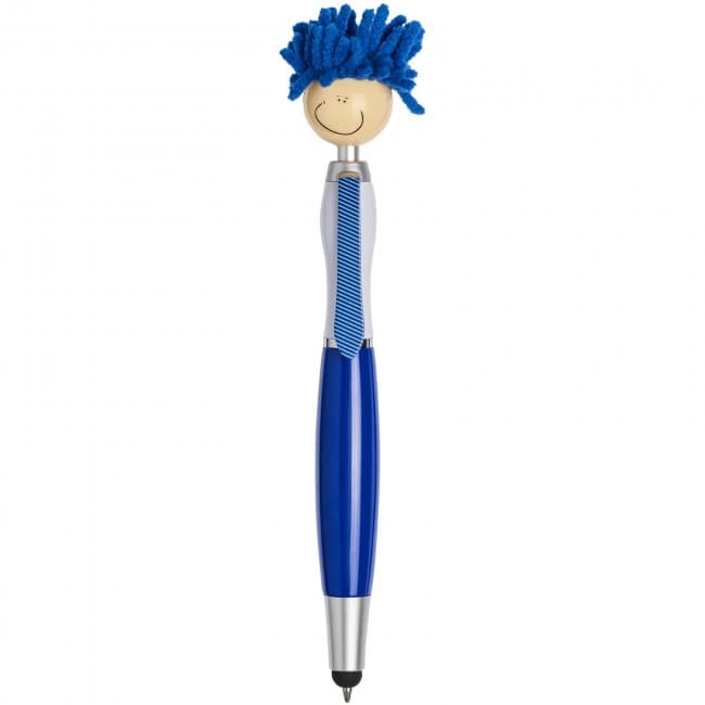 Custom Printed Mop Head stylus ballpoint pen - Image 4