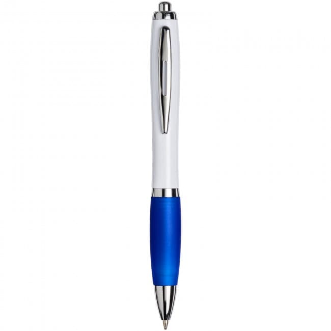 Custom Printed White Curvy Ballpen : White: - Image 7