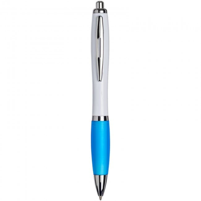 Custom Printed White Curvy Ballpen : White: - Image 3