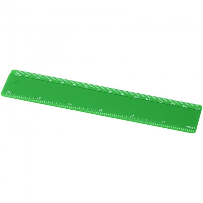 Custom Printed Renzo 15 cm plastic ruler - Image 6