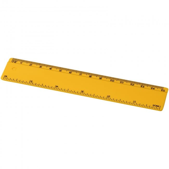 Custom Printed Renzo 15 cm plastic ruler - Image 3