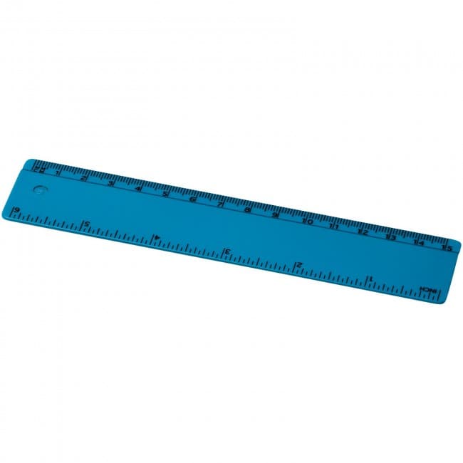 Custom Printed Renzo 15 cm plastic ruler - Image 2