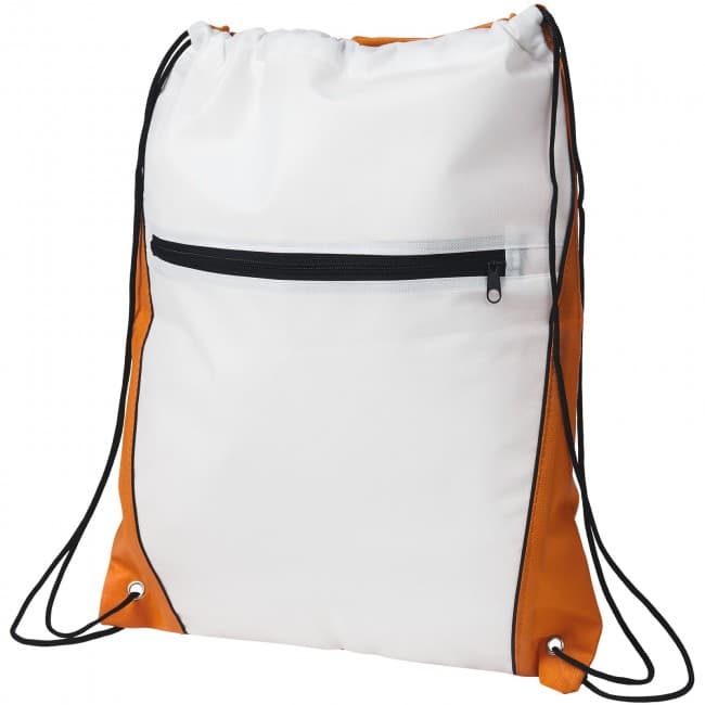 Custom Printed Contrast non-woven drawstring backpack - Image 3