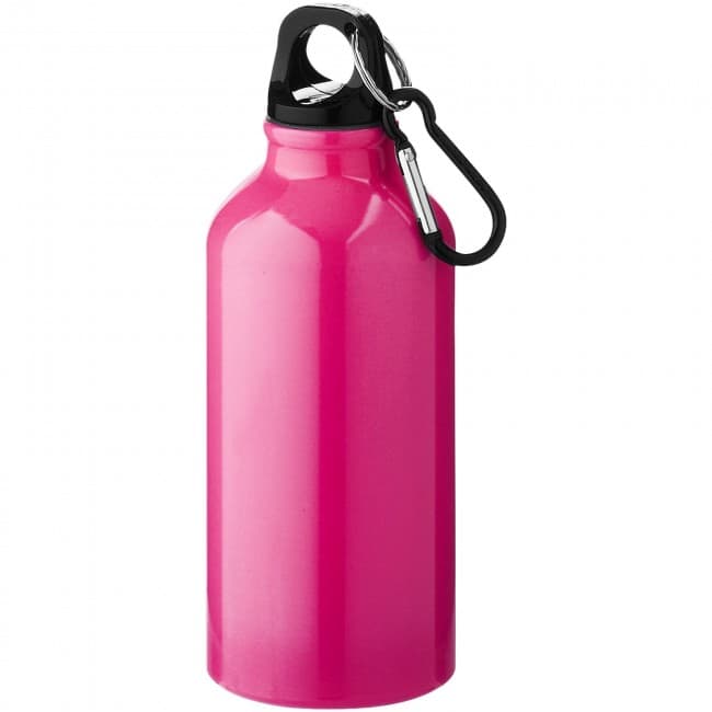 Custom Printed Oregon 400 ml sport bottle with carabiner - Image 2