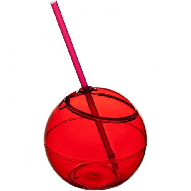 Custom Printed Fiesta 580 ml beverage ball with straw - Image 6