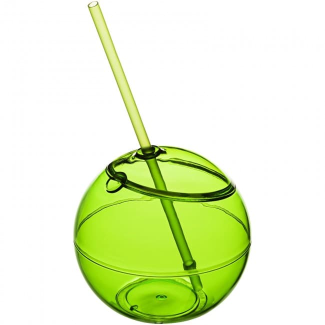 Custom Printed Fiesta 580 ml beverage ball with straw - Image 5