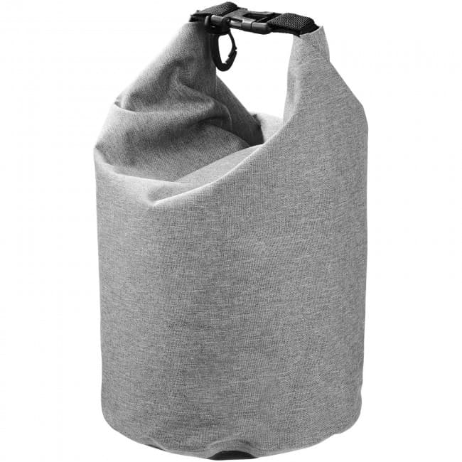 Custom Printed Traveller 5 litre heathered waterproof bag - Image 1