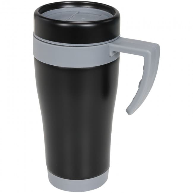 Custom Printed Cayo Insulated Printed Travel Mug 400ml - Image 1