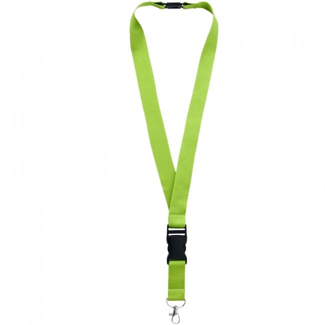 Custom Printed Yogi lanyard with detachable buckle - Image 1