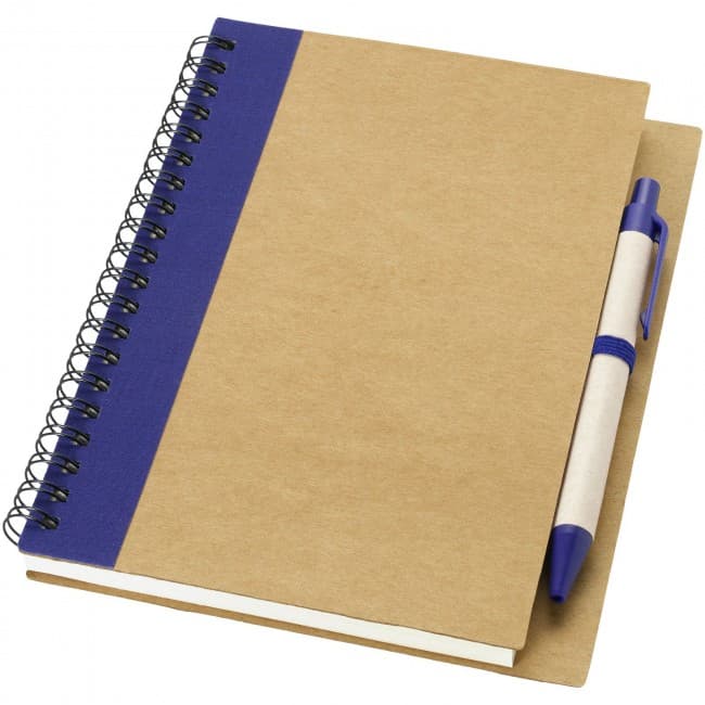 Custom Printed Priestly recycled notebook with pen - Image 1