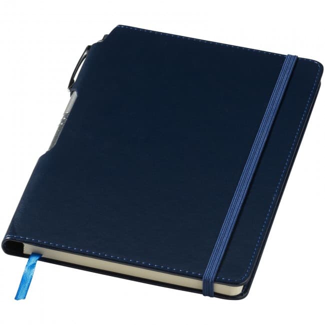 Custom Printed Panama A5 hard cover notebook with pen - Image 2