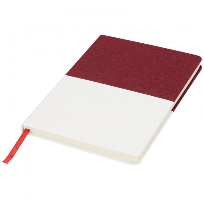 Custom Printed Two-tone A5 canvas notebook - Image 3