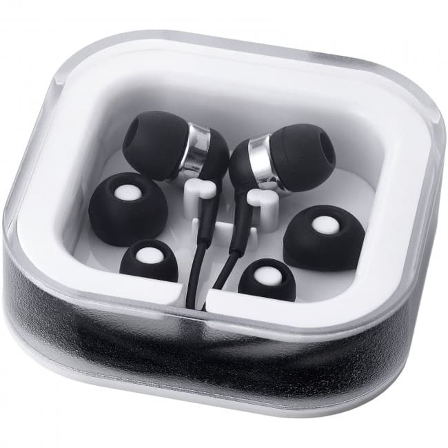 Custom Printed Sargas lightweight earbuds - Image 7