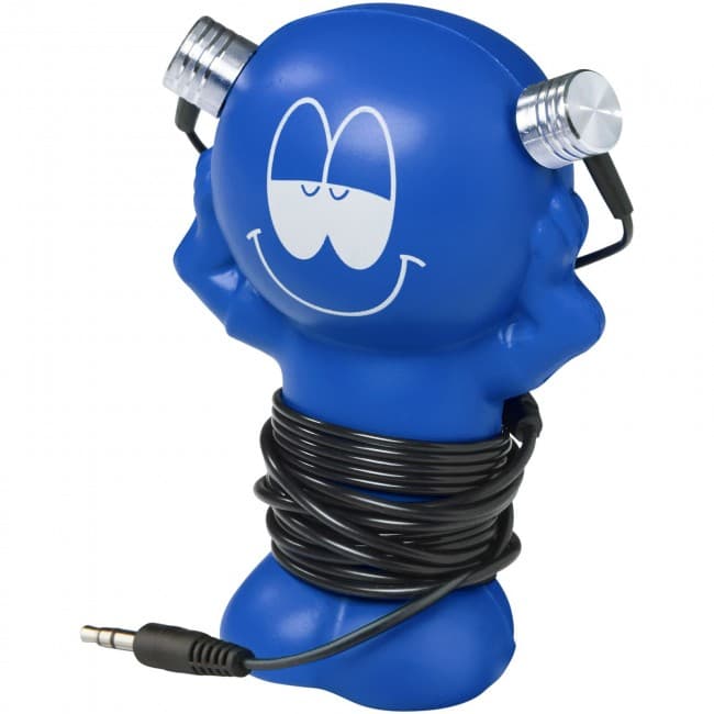 Custom Printed Best friend earbuds with amusing coiling stand - Image 3