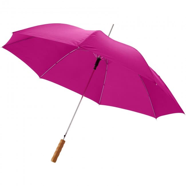 Custom Printed Lisa 23'' auto open umbrella with wooden handle - Image 6