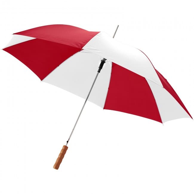 Custom Printed Lisa 23'' auto open umbrella with wooden handle - Image 2