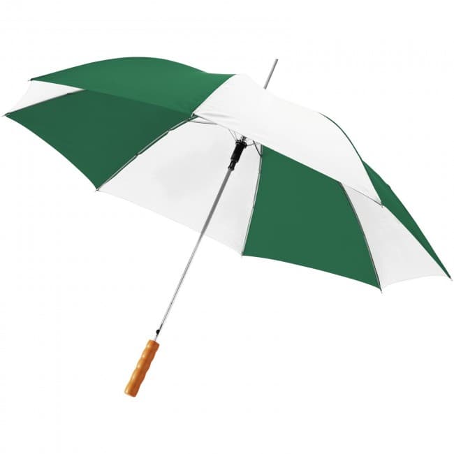 Custom Printed Lisa 23'' auto open umbrella with wooden handle - Image 1