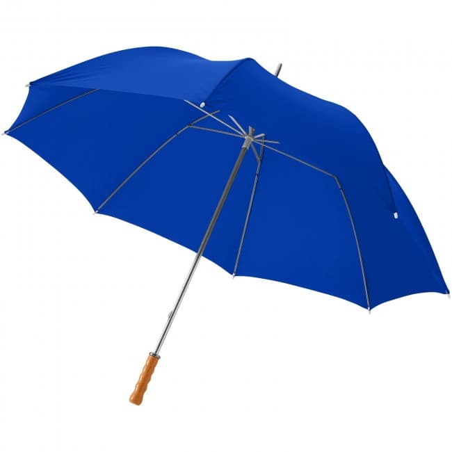 Custom Printed Karl 30'' golf umbrella with wooden handle - Image 8