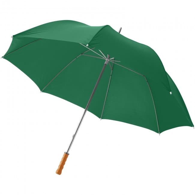 Custom Printed Karl 30'' golf umbrella with wooden handle - Image 6