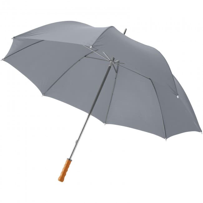 Custom Printed Karl 30'' golf umbrella with wooden handle - Image 1