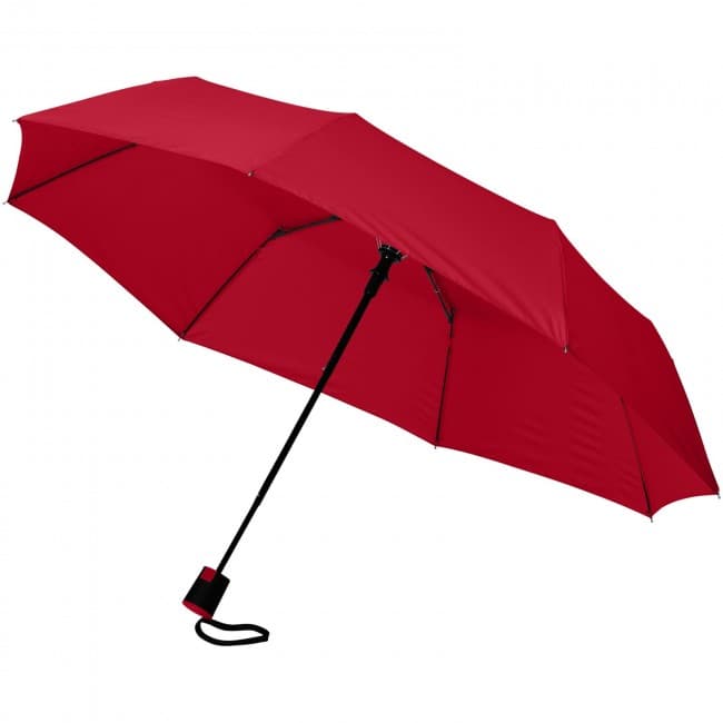 Custom Printed Wali 21'' foldable auto open umbrella - Image 1