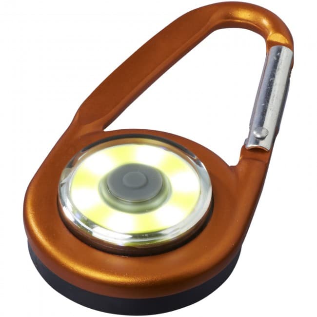 Custom Printed Eye COB light with carabiner - Image 1