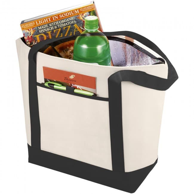 Custom Printed Lighthouse non woven cooler tote - Image 4