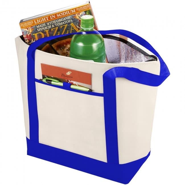 Custom Printed Lighthouse non woven cooler tote - Image 3