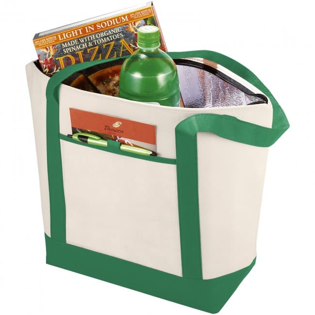 Custom Printed Lighthouse non woven cooler tote - Image 1